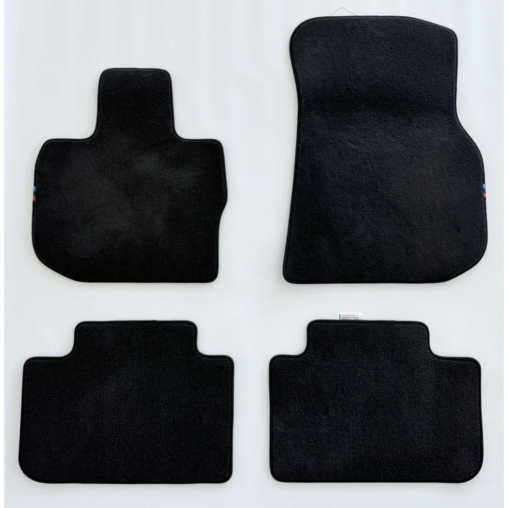 BMW X3 2018-2024 OEM X4 Interior Floor Carpet Cover Mats Set of‎ 4 Black OE 46k
